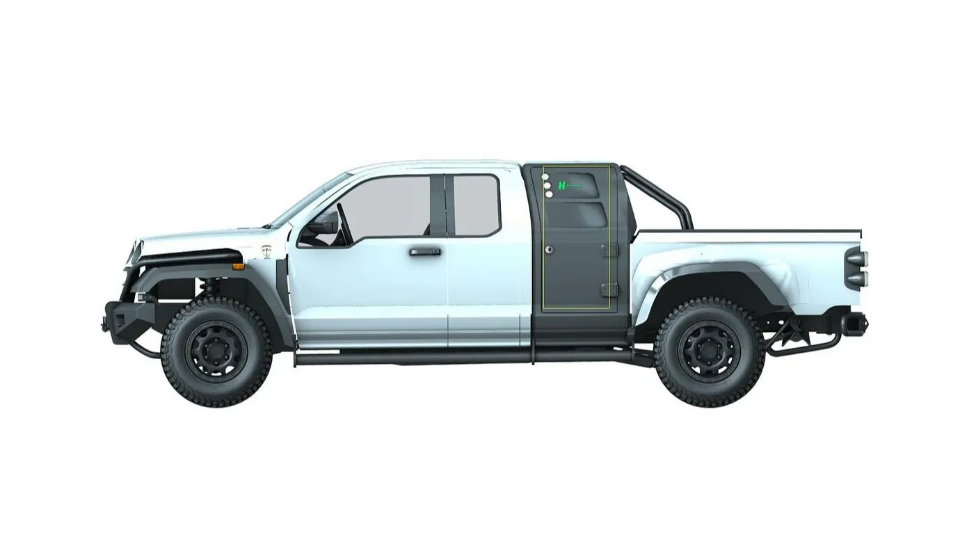 SCG hydrogen pickup truck mockup