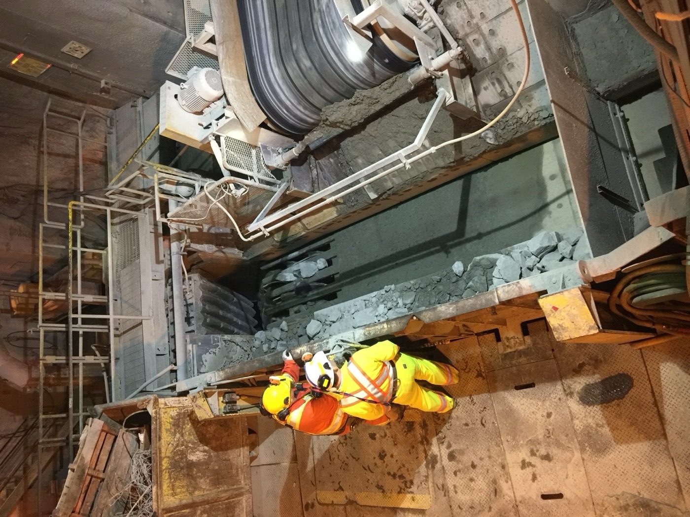 Underground mine site